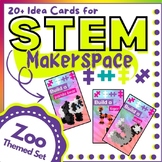 ZOO THEME Plus Plus Blocks STEM BIN Challenge Cards for Ma