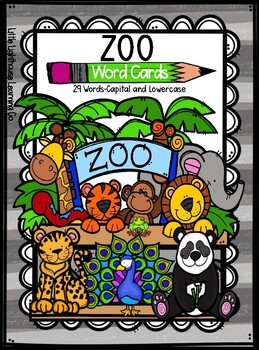 Preview of ZOO Word Cards {Capital & Lowercase}