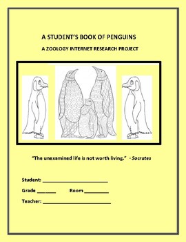 Preview of ZOOLOGY: A STUDENT'S BOOK OF PENGUINS    GRS. 3-8,  MG