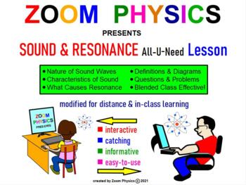 Preview of ZOOM PHYSICS: SOUND WAVES & RESONANCE All-U-Need Lessons Q&A Problems Test Prep!