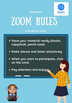 Preview of ZOOM RULES FOR KIDS