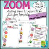 ZOOM Video Rules & Parent Expectations | Distance Learning