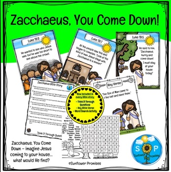 Preview of Zacchaeus Bible Story