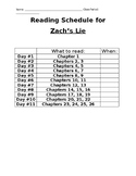 Zach's Lie Daily Reading Log