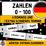 Zahlen│Numbers 0 - 100 │Domino and Trimino Puzzles │ Germa