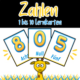 Zahlen von 0 bis 10 für Kindergartenkinder- German edition