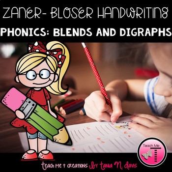 Preview of Zaner-Bloser Handwriting Sentence Writing| Blends and Digraphs