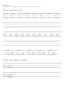 Zaner-Bloser Handwriting Worksheets - Set 2 by Lauren Woods | TPT