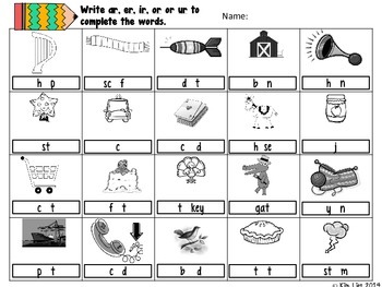 Zany R Controlled Vowel Activities by Ms-Lies | TPT