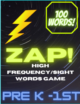 Preview of Zap! High Frequency/Sight Word Game PreK - 1st
