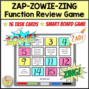 Preview of Zap-Zowie-Zing Function Review Game (PreCalculus- Unit 1)