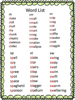 Zap! the Blends sk, sm, sn, sp, st, and sw by Teaching the "Wright" Way