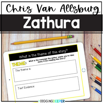 Preview of Zathura Chris Van Allsburg Close Reading Activities