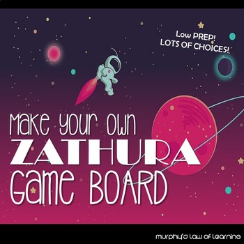 Preview of Zathura: CREATE YOUR OWN BOARD GAME (Editable)