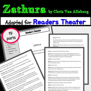 Preview of Zathura: A Space Adventure by Chris Van Allsburg Readers Theater