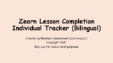 Zearn Weekly Lesson Completion Incentive Tracker (Spanish 