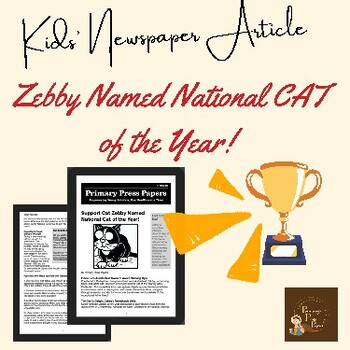Preview of Zebby: National Cat of the Year - A Heartwarming NEWS of Feline Heroism for Kid
