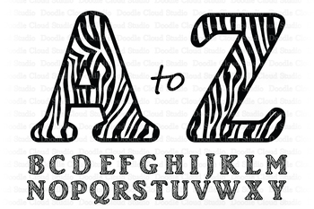 Download Zebra Alphabet Svg Zebra Letters Svg Zebra Alphabet Clipart Monogram Alphabet