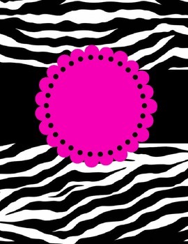 Free Editable Zebra Binder Covers By Elizabeth Akins 