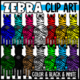 Rainbow Zebra Clip Art
