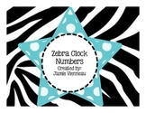 Zebra Clock Numbers