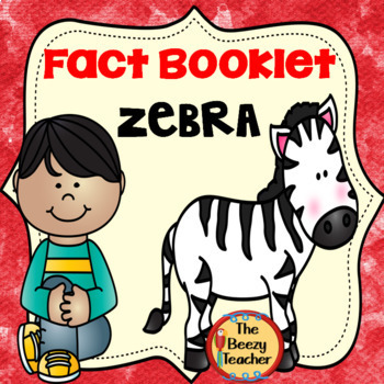Preview of Zebra Fact Booklet | Nonfiction | Comprehension | Craft