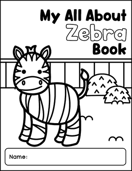 Zebra Flip Book by Teaching Biilfizzcend | TPT