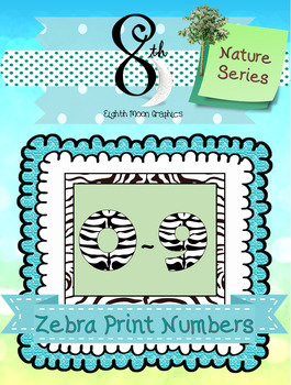 Preview of Zebra Number Clip Art
