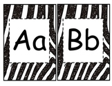 Zebra Print Alphabet Banner