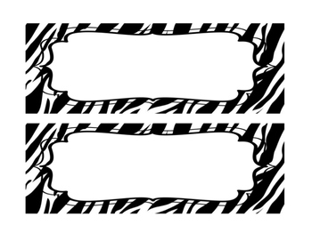 Zebra Print Schedule Cards FREEBIE by Miss Coulombe's Coordinated Classroom