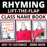 Printable Rhyming Practice Book Editable Class Name Books 
