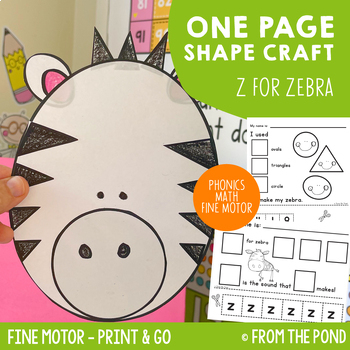 Preview of Zebra Shape Craft