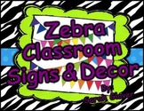 Zebra Signs and Decor Pack