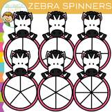 Zebra Spinners Clip Art