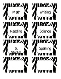 Zebra Themed Cards
