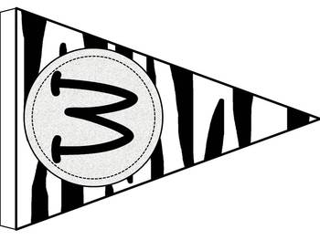 zebra happy birthday banner printable
