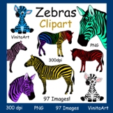 Zebra clipart, 97 Images, Commercial use!