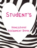 Zebraprint Student assignment book
