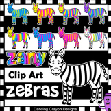 Zany Zebra Clip Art