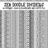 Doodle Borders - Zen Page Line Dividers