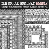 Doodle Borders - Zen Frames, Dividers, Corners Bundle