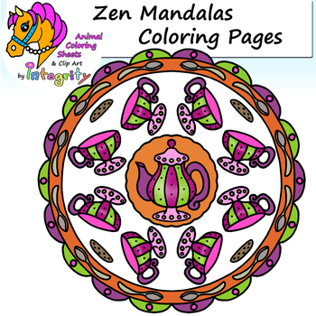 Zen Mandala Coloring Sheets - Design - Abstract - Pattern - Art - Calming