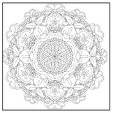 Zen Mandalas: 25 Intricate Coloring Pages for Relaxation a