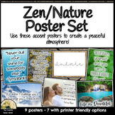 School Counseling Office Decor Zen and Nature Posters