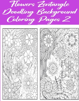 Zen Tangle Doodling Stress Relief Coloring Book For Adults And kids |  Printable