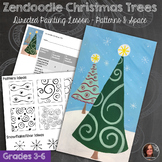 Zendoodle Christmas Art Lesson - Christmas Tree directed painting