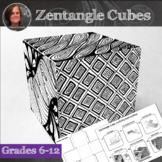 Zendoodle Cubes Art Activity - Doodle Art Lesson
