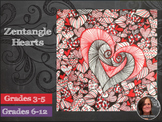 Zendoodle Hearts Activity - Valentine's Day Art Activity