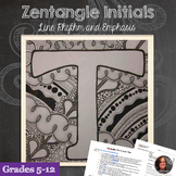 Zendoodle Letters - Zentangle Art,Line, Rhythm, Emphasis