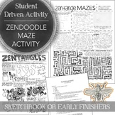 Zentangle, Zendoodle Maze Sketchbook, Early Finishers Midd